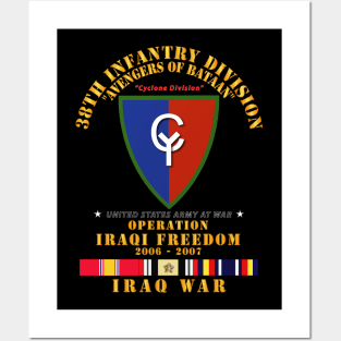 38th Infantry Division - w Iraq SVC Ribbons - OIF Posters and Art